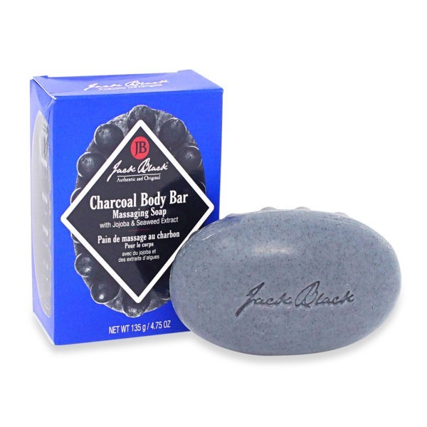 Jack Black Charcoal Body Bar Massaging Soap, 4.75 oz.