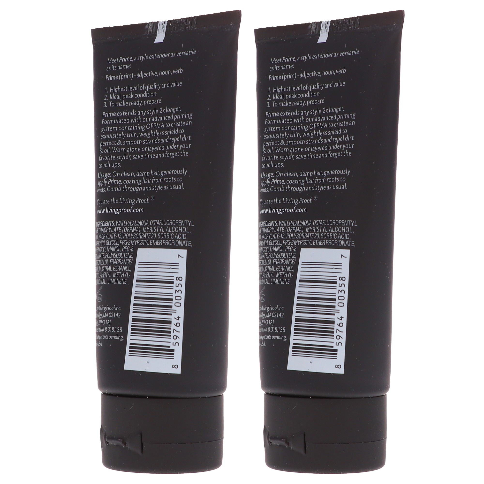 Living Proof Prime Style Extender Cream Travel 2 oz. Combo Pack