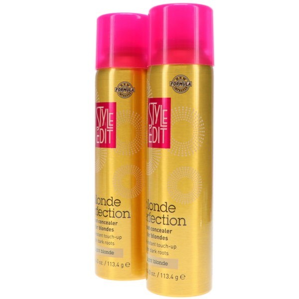 Style Edit Light Blonde Root Concealer Touch Up Spray 4 oz 2 Pack