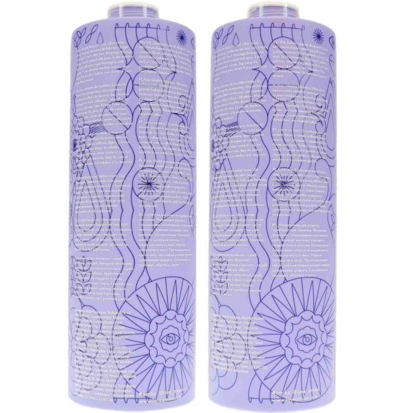 Amika Bust Your Brass Cool Blonde Shampoo 33.8 oz & Conditioner 33.8 oz Combo Pack