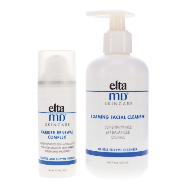 Elta MD Barrier Renewal Complex Ceramide and Enzyme Therapy 1.7 oz & Foaming Enzyme Facial Cleanser 7 oz Combo Pack