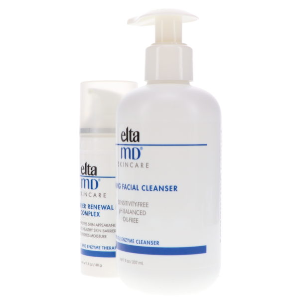 Elta MD Barrier Renewal Complex Ceramide and Enzyme Therapy 1.7 oz & Foaming Enzyme Facial Cleanser 7 oz Combo Pack
