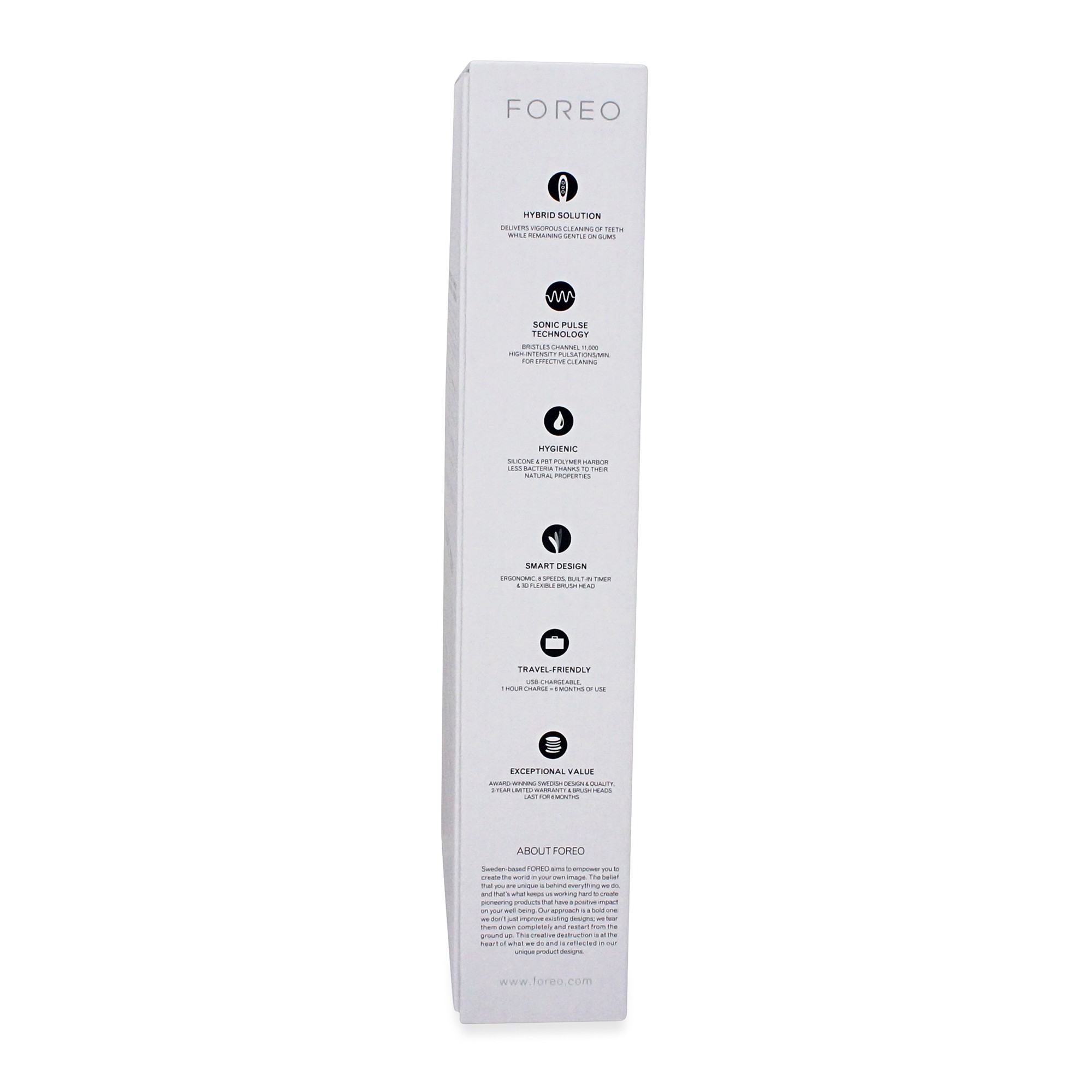 FOREO ISSA Hybrid Rechargeable Electric Toothbrush with Silicone and PBT Polymer Bristles, Hybrud Mint