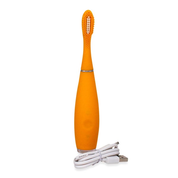 FOREO Issa Mini 2 Rechargeable Kids Electric Regular Toothbrush for Complete Oral Care, Mango Tango