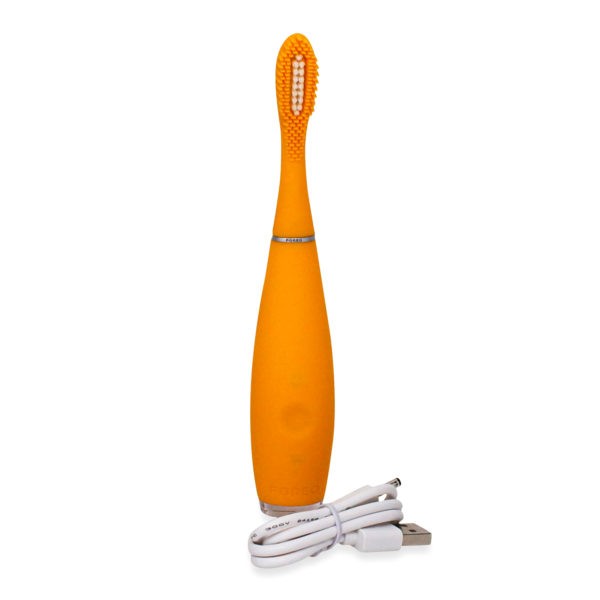 FOREO Issa Mini 2 Rechargeable Kids Electric Regular Toothbrush for Complete Oral Care, Mango Tango
