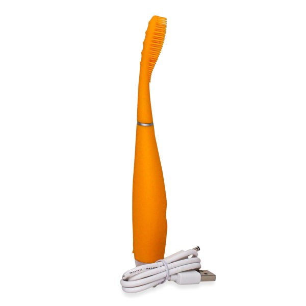 FOREO Issa Mini 2 Rechargeable Kids Electric Regular Toothbrush for Complete Oral Care, Mango Tango