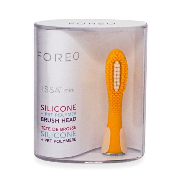 FOREO ISSA mini Hybrid Replacement Brush Head, Mango Tango