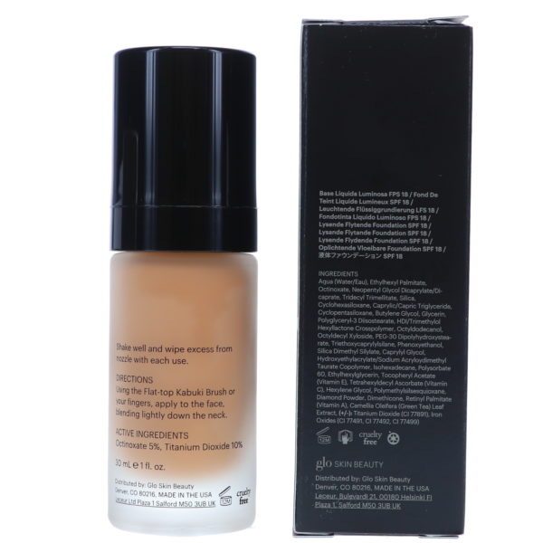 Glo Skin Beauty Luminous Liquid Foundation Spf 18 Tahini 1 oz.