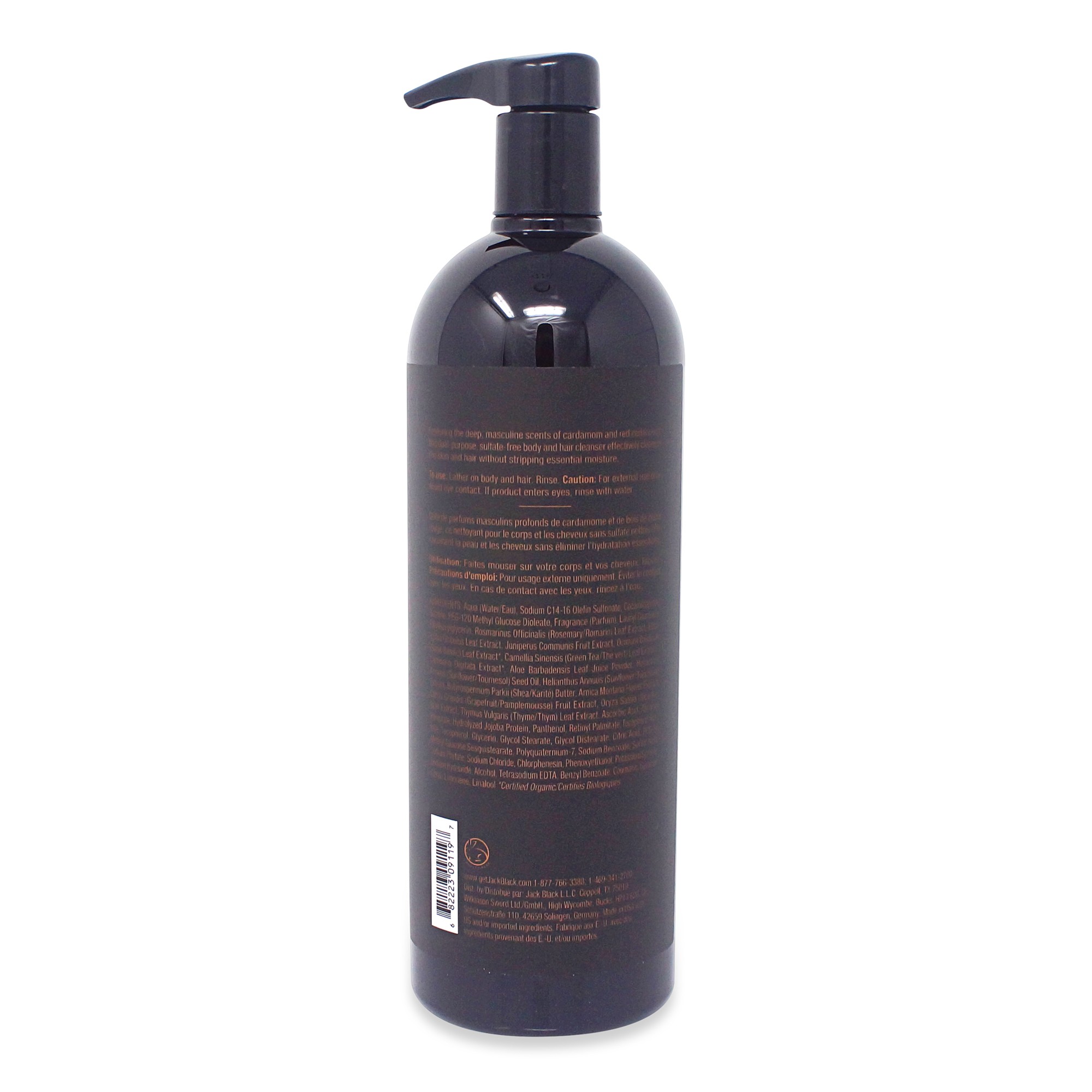 Jack Black Black Reserve Body & Hair Cleanser, 33 oz.