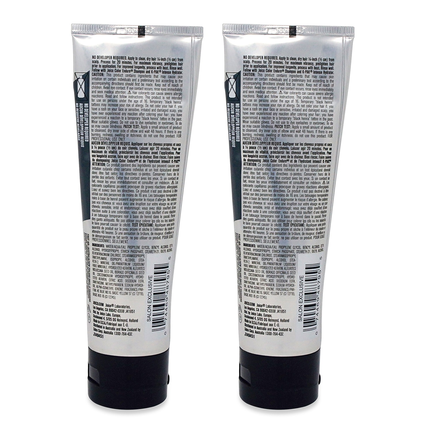 Joico Vero K-Pak Intensity Semi Permanent Hair Color, Titanium 4 Oz 2