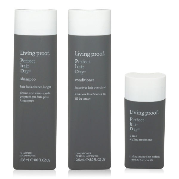 Living Proof Perfect Hair Day Shampoo 8 oz. Conditioner 8 oz. Styling Treatment 4 oz.