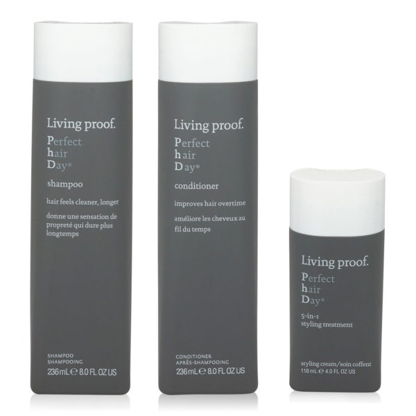 Living Proof Perfect Hair Day Shampoo 8 oz. Conditioner 8 oz. Styling Treatment 4 oz.