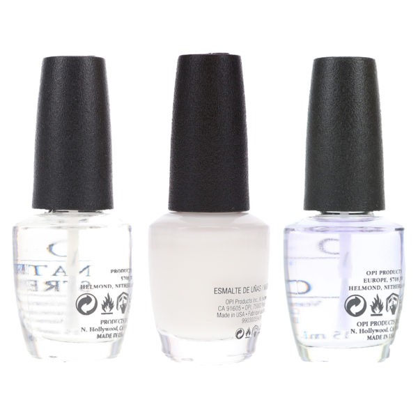 OPI Funny Bunny 0.5 oz, Top Coat T30 .5 oz & Natural Nail Strengthener T60 .5 oz Pack