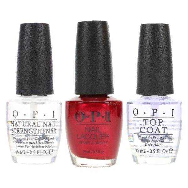 OPI I'm Not Really A Waitress NLH08 .5 oz, Top Coat T30 .5 oz & Natural Nail Strengthener T60 .5 oz Pack