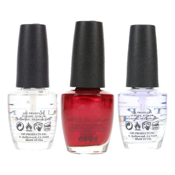 OPI I'm Not Really A Waitress NLH08 .5 oz, Top Coat T30 .5 oz & Natural Nail Strengthener T60 .5 oz Pack