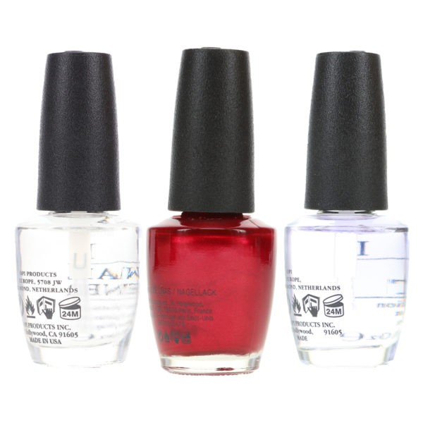 OPI I'm Not Really A Waitress NLH08 .5 oz, Top Coat T30 .5 oz & Natural Nail Strengthener T60 .5 oz Pack