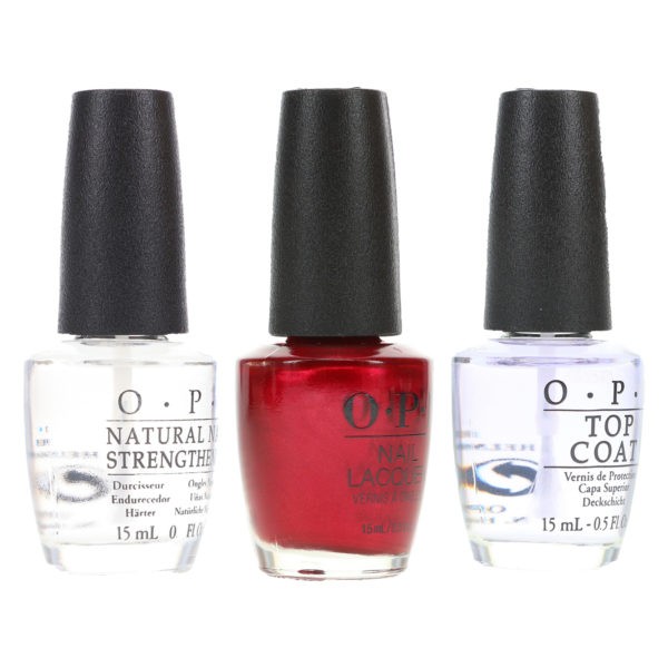 OPI I'm Not Really A Waitress NLH08 .5 oz, Top Coat T30 .5 oz & Natural Nail Strengthener T60 .5 oz Pack