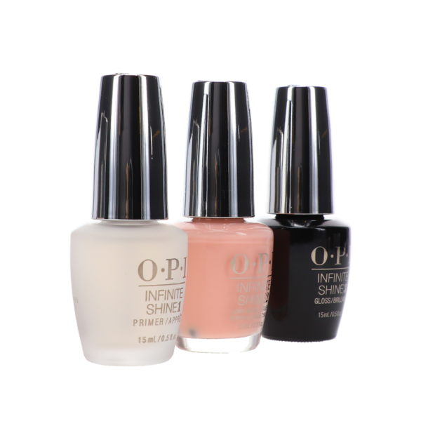 OPI Infinite Shine Bubble Bath 0.5 oz & Base Coat Prime + Gloss Top Coat Infinite Shine Duo Set Combo Pack