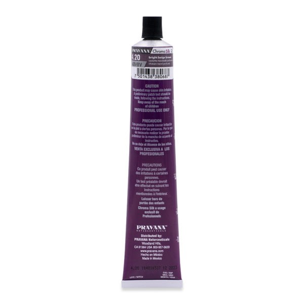 Pravana Chromasilk Color 4.20 Bright Beige Brown, 3 oz.