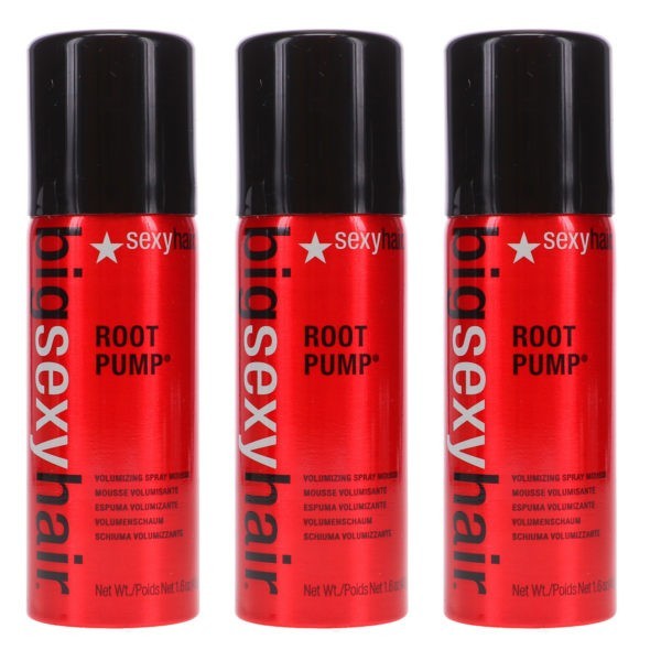 Sexy Hair Big Sexy Hair Root Pump Volumizing Spray Mousse 1.6 oz 3 Pack