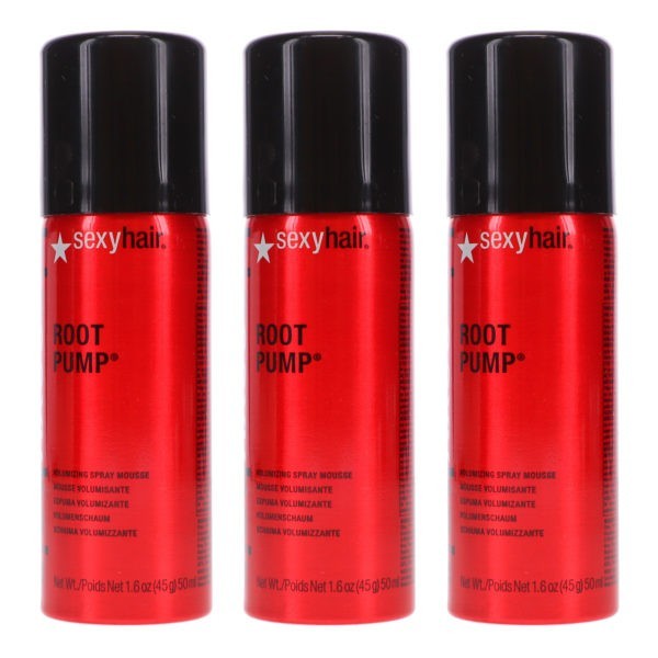 Sexy Hair Big Sexy Hair Root Pump Volumizing Spray Mousse 1.6 oz 3 Pack