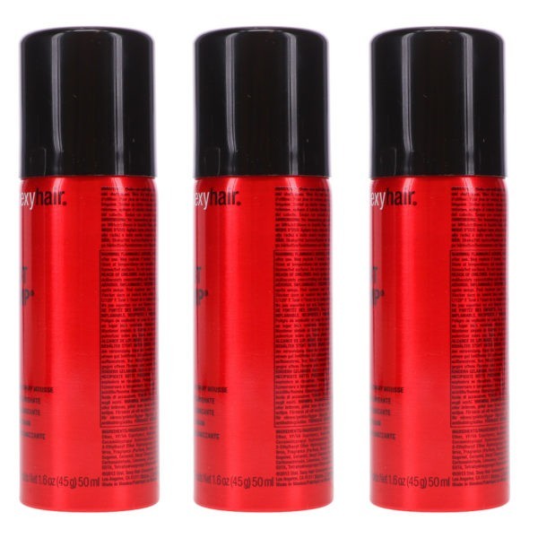 Sexy Hair Big Sexy Hair Root Pump Volumizing Spray Mousse 1.6 oz 3 Pack