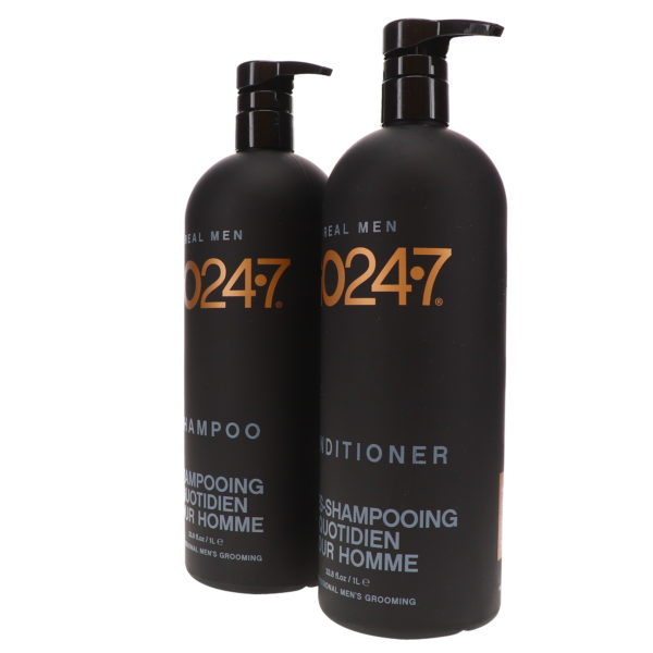 GO247 Real Men Shampoo and Conditioner 33.8 oz. Combo Pack