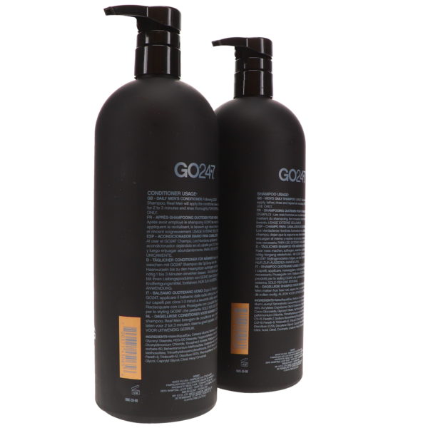 GO247 Real Men Shampoo and Conditioner 33.8 oz. Combo Pack