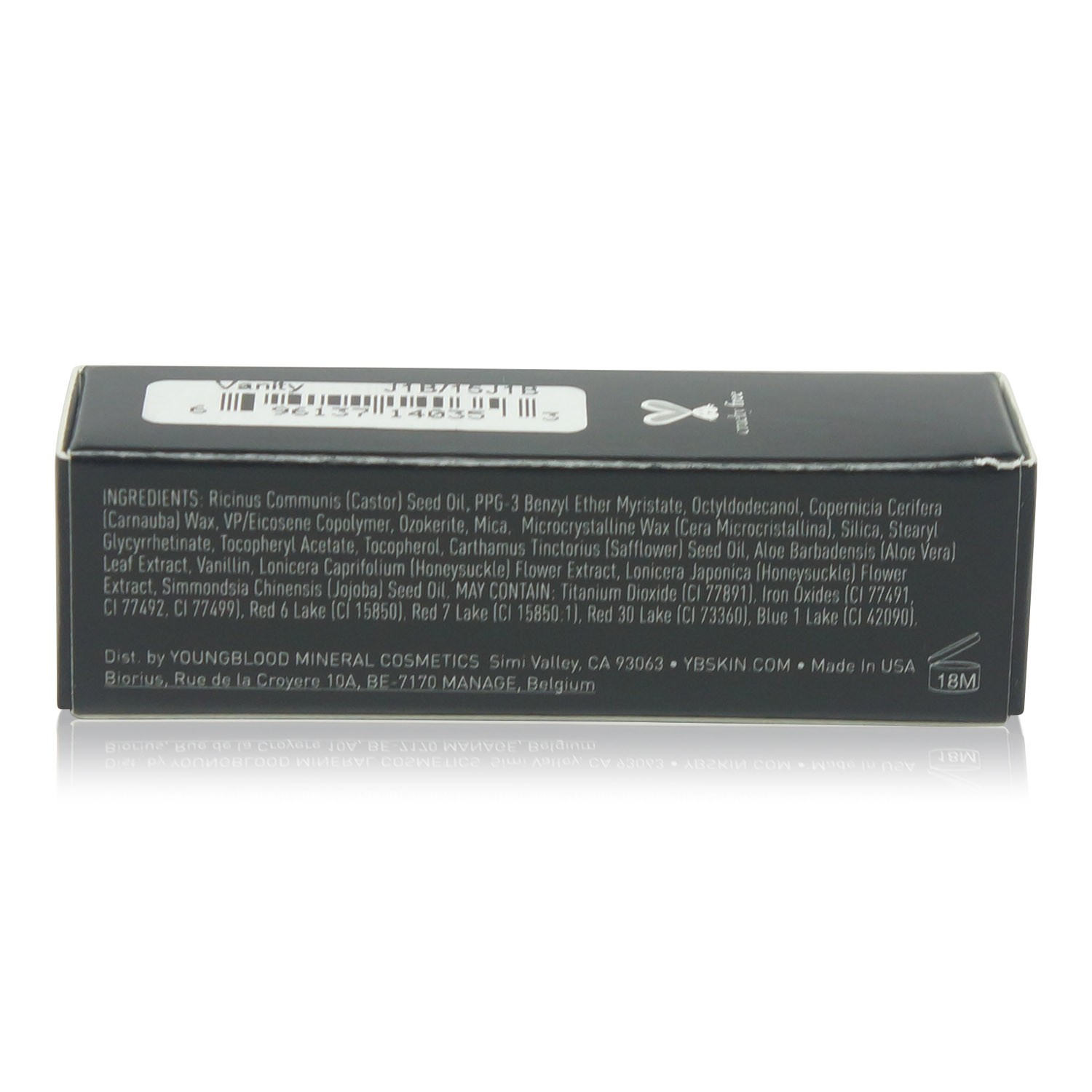 Youngblood Intimatte Mineral Matte Lipstick Vanity .14 oz.