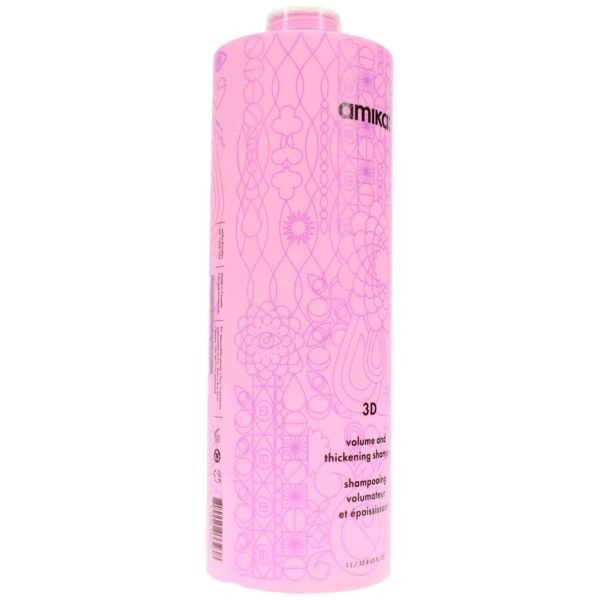 Amika 3D Volume Plus Thickening Shampoo 33.8 oz