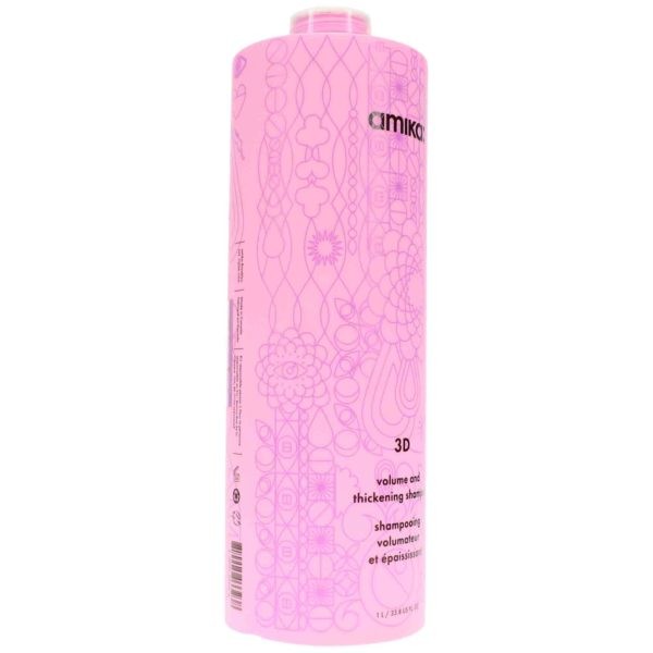 Amika 3D Volume Plus Thickening Shampoo 33.8 oz