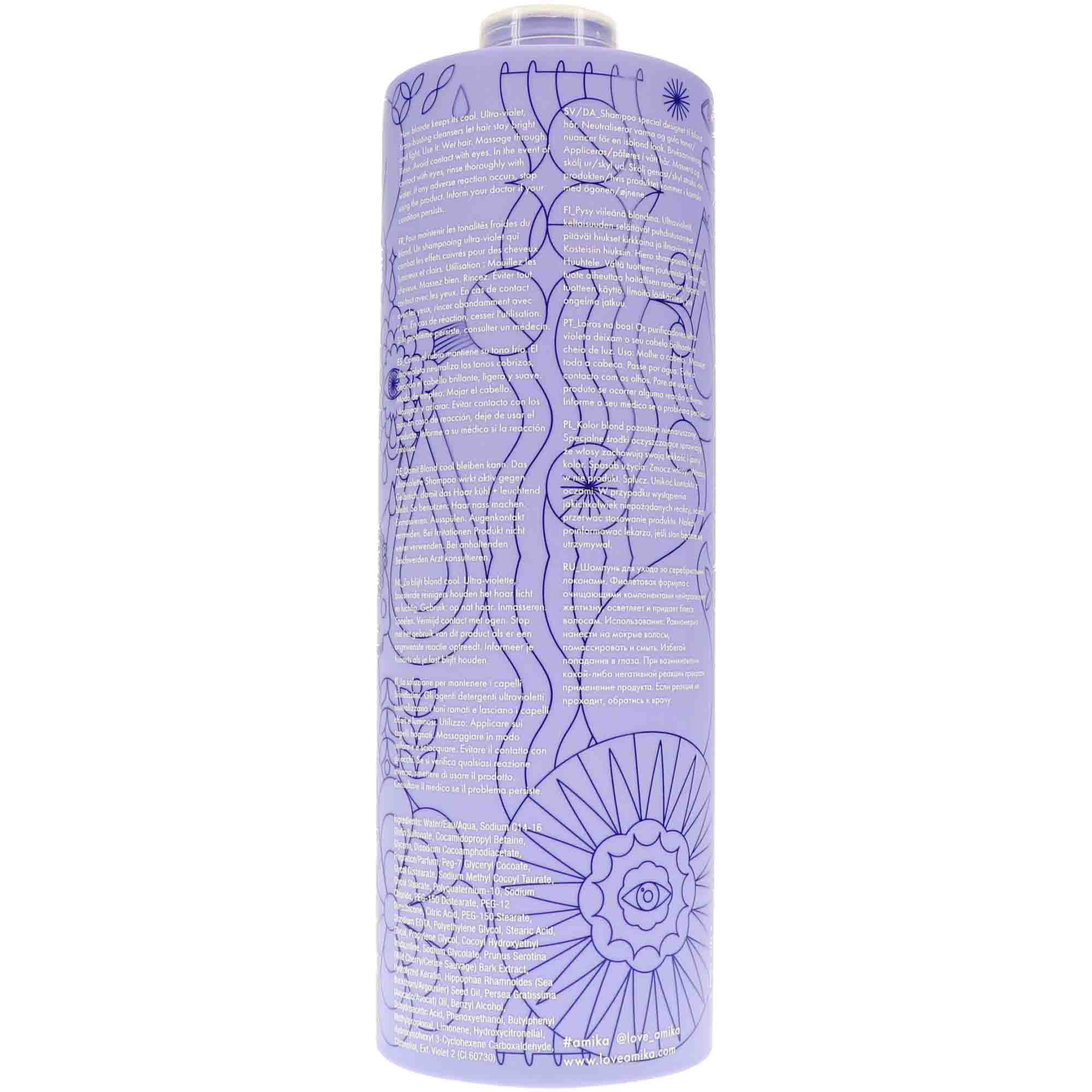 Amika Bust Your Brass Cool Blonde Shampoo, 33.8 oz.