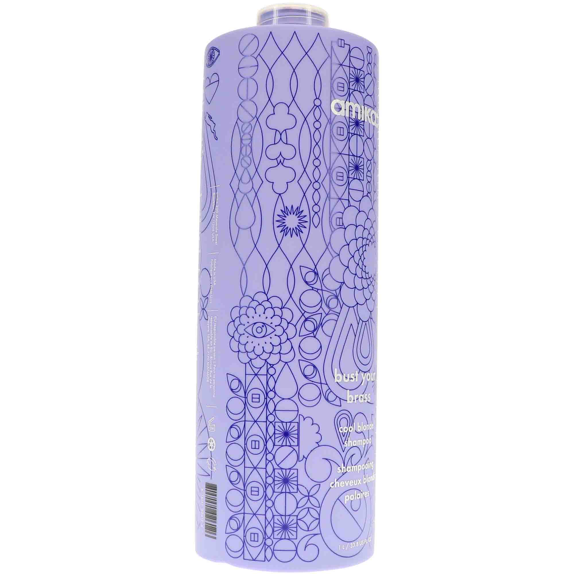 Amika Bust Your Brass Cool Blonde Shampoo, 33.8 oz.