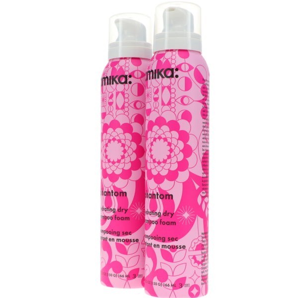 Amika Phantom Hydrating Dry Shampoo Foam, 5.3 oz. 2 Pack