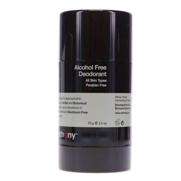 Anthony Alcohol Free Deodorant, 2.5 oz.