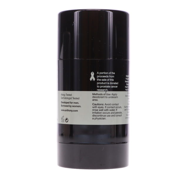 Anthony Alcohol Free Deodorant, 2.5 oz.