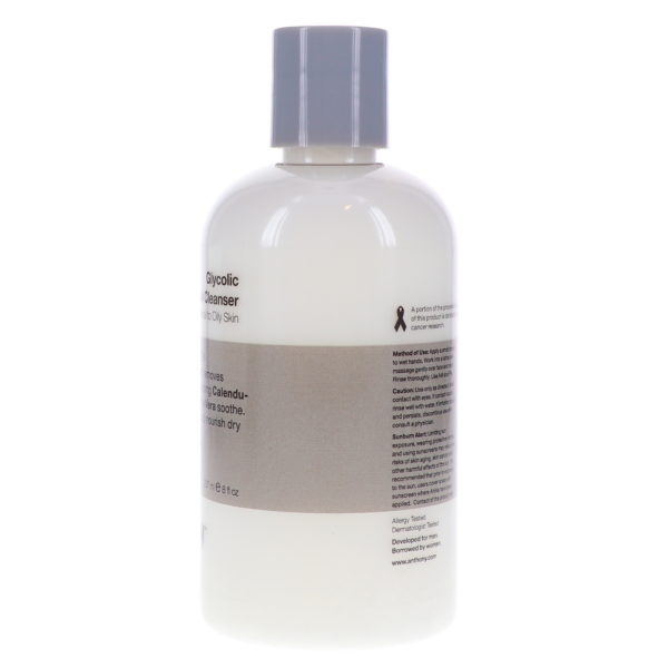 Anthony Glycolic Facial Cleanser, 8 oz.