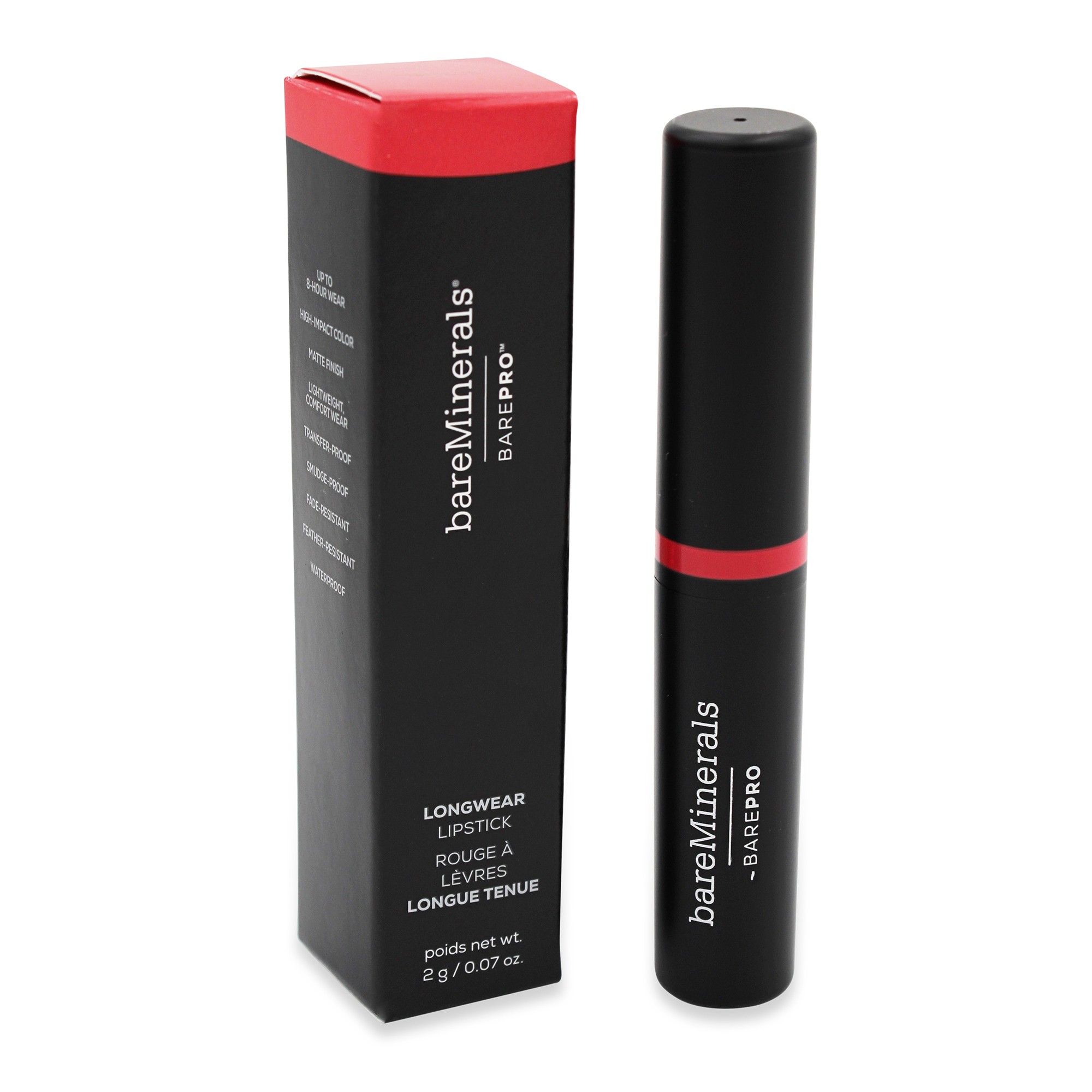 bareMinerals BAREPRO Longwear Lipstick Hibiscus 0.07 oz Beauty Roulette