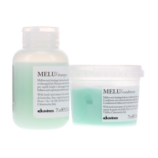 Davines MELU Anti-breakage Shampoo 2.5 oz & MELU Anti-breakage Conditioner 2.5 oz Combo Pack