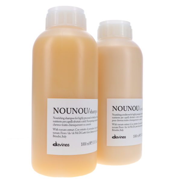 Davines NOUNOU Nourishing Shampoo 33.8 oz & NOUNOU Nourishing Conditioner 33.8 oz Combo Pack