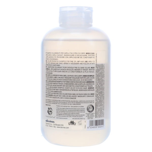 Davines VOLU Volume Enhancing Shampoo 8.45 oz.