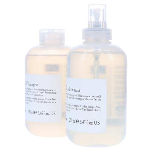 Davines VOLU Volume Enhancing Shampoo 8.45 oz & VOLU Volume Booster Hair Mist 8.45 oz Combo Pack