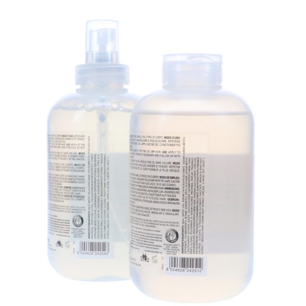 Davines VOLU Volume Enhancing Shampoo 8.45 oz & VOLU Volume Booster Hair Mist 8.45 oz Combo Pack