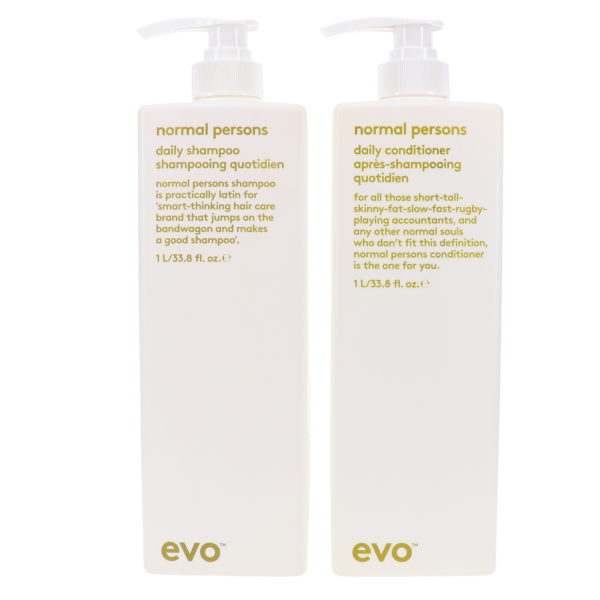 EVO Normal Persons Daily Shampoo & Daily Conditioner 33.8 Oz Combo Pack