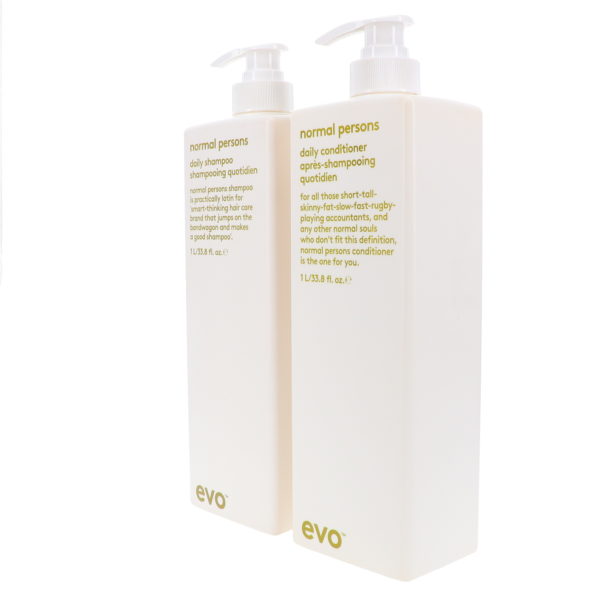 EVO Normal Persons Daily Shampoo & Daily Conditioner 33.8 Oz Combo Pack