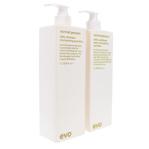 EVO Normal Persons Daily Shampoo & Daily Conditioner 33.8 Oz Combo Pack