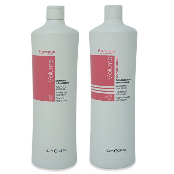 Fanola Volumizing Shampoo 33.79 oz & Volumizing Conditioner 33.8 oz Combo Pack