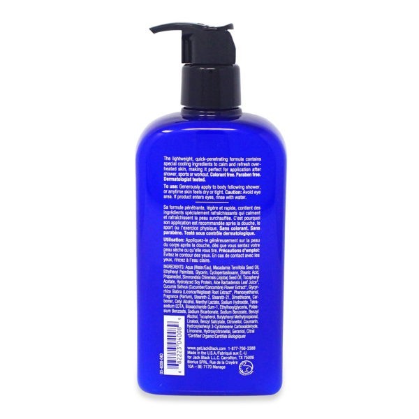 Jack Black Cool Moisture Body Lotion, 16 oz.