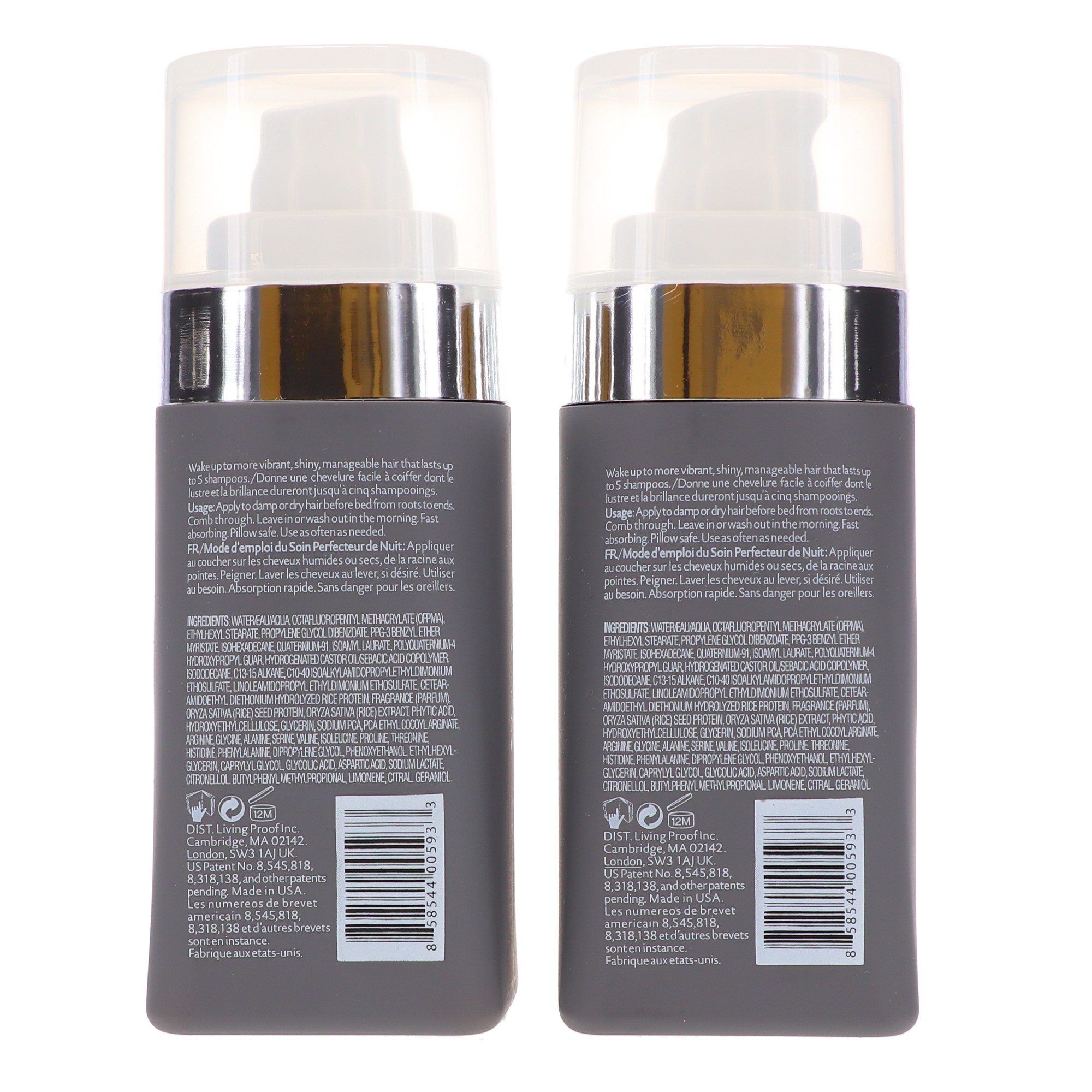 Living Proof Perfect Hair Day Night Cap Overnight Perfector 4 oz. Two Pack