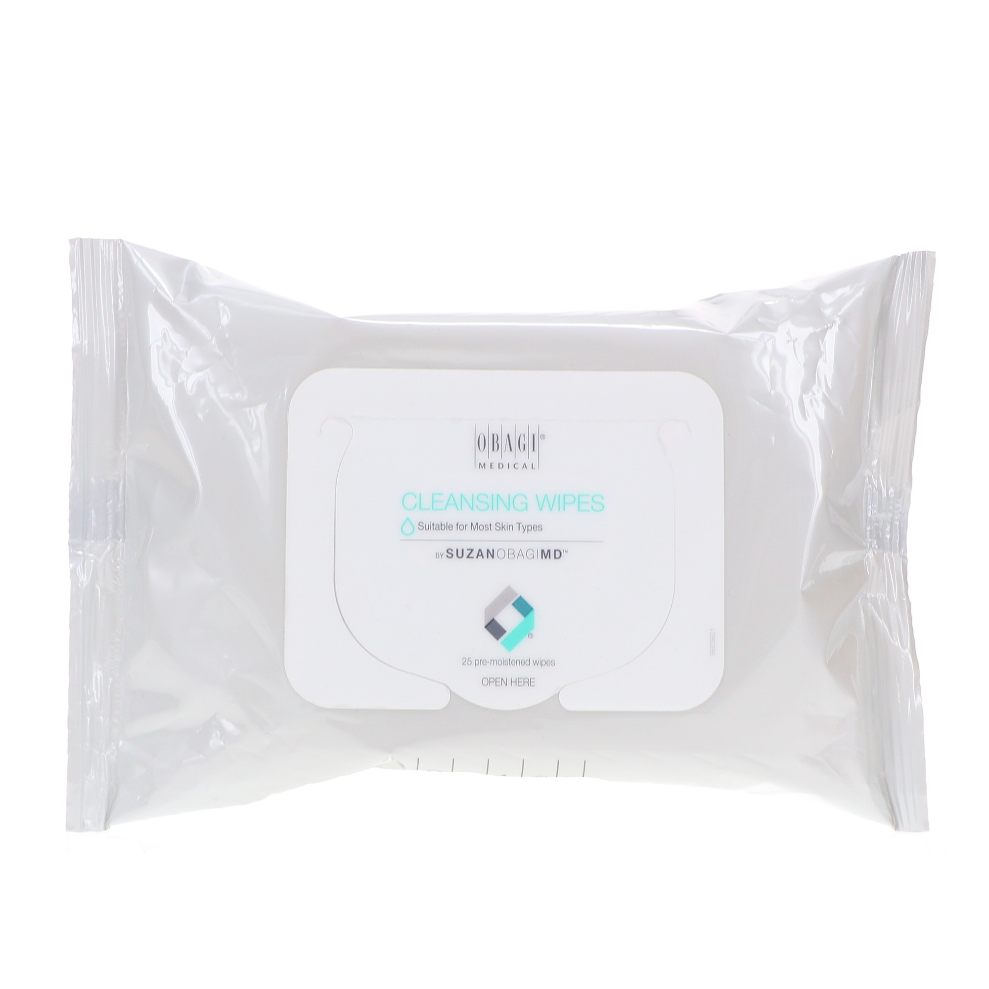 Obagi SUZANOBAGIMD On the Go Cleansing and Makeup Removing Wipes, 25 count